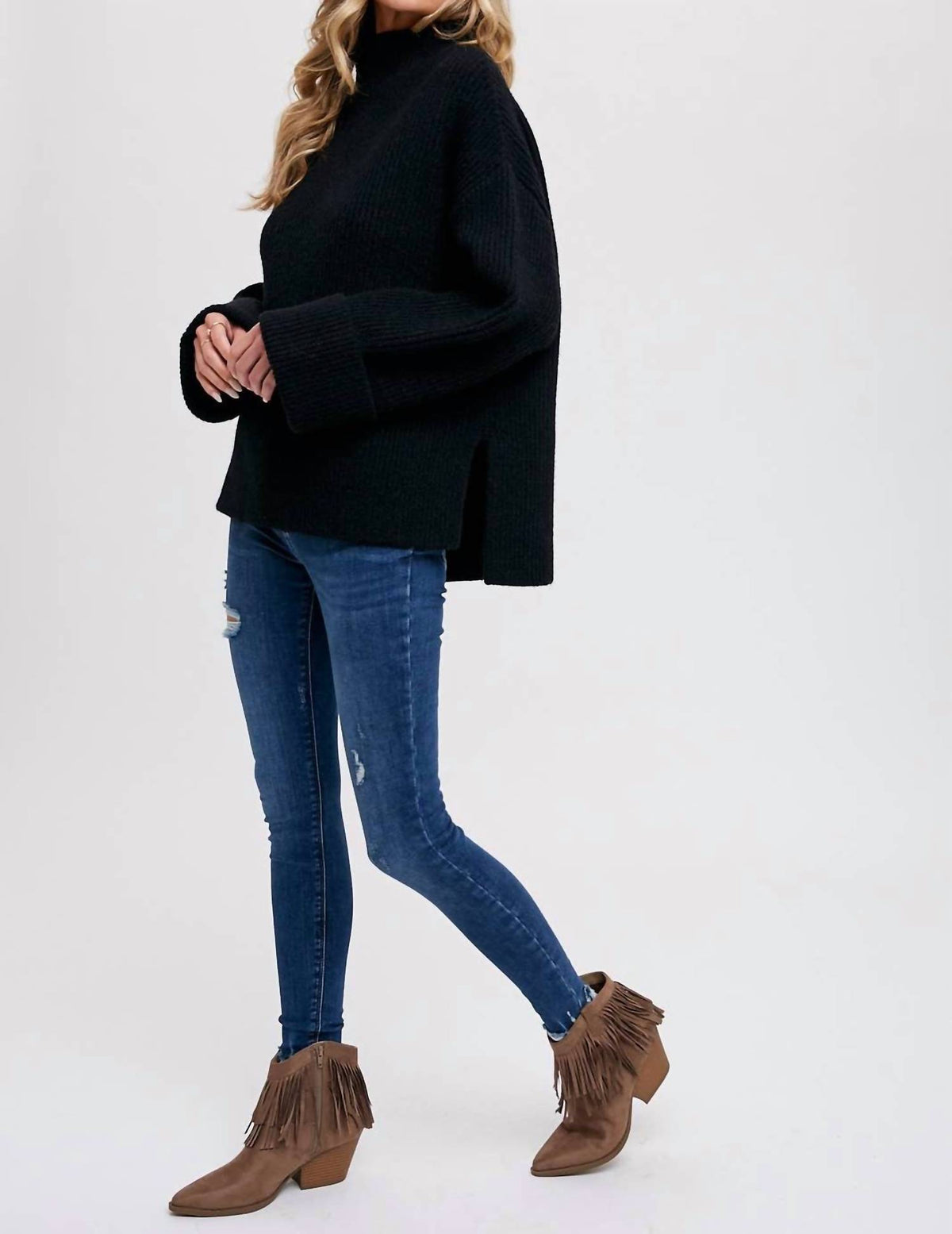 Bluivy - Funnel Neck Sweater