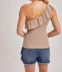 Bluivy - Gemma Ruffled One Shoulder Top