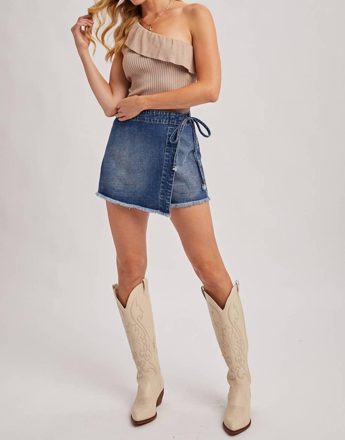 Bluivy - Gemma Ruffled One Shoulder Top