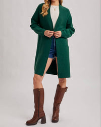 Bluivy - Open Front Knit Layering Sweater Cardigan