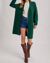 Bluivy - Open Front Knit Layering Sweater Cardigan