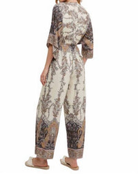 Bluivy - Paisley Print Wrap Jumpsuit