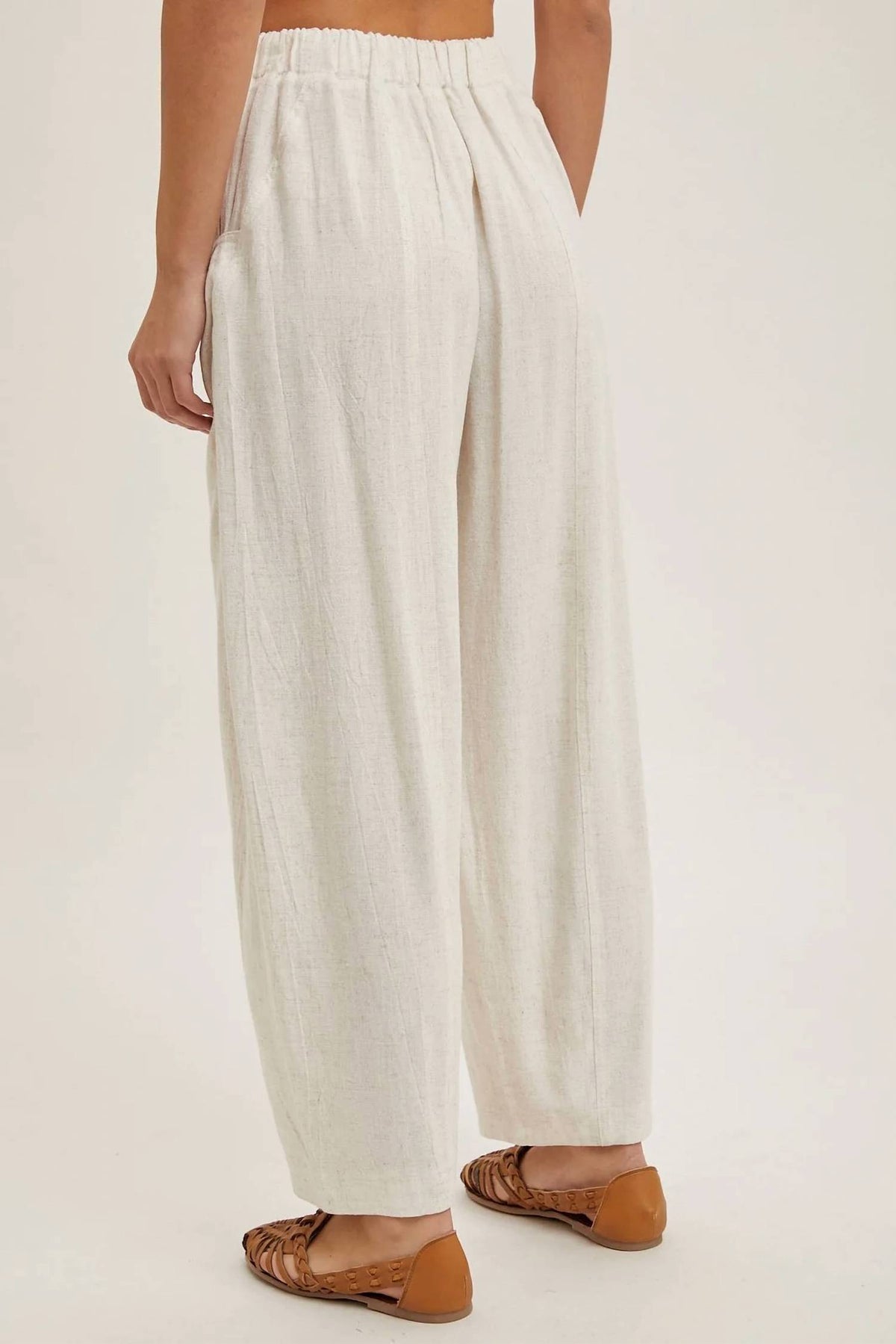 Bluivy - Relaxed Barrel Pants with Pockets