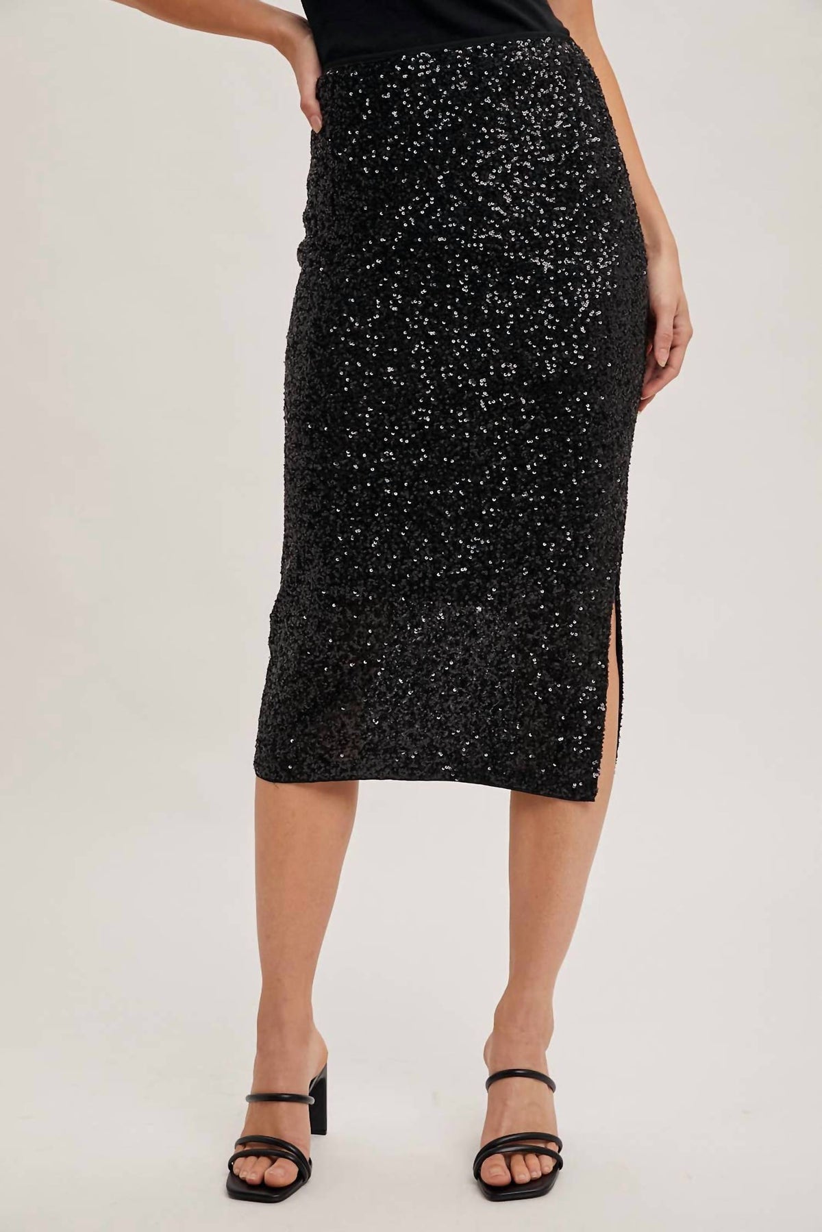 Bluivy - Sequin Midi Skirt