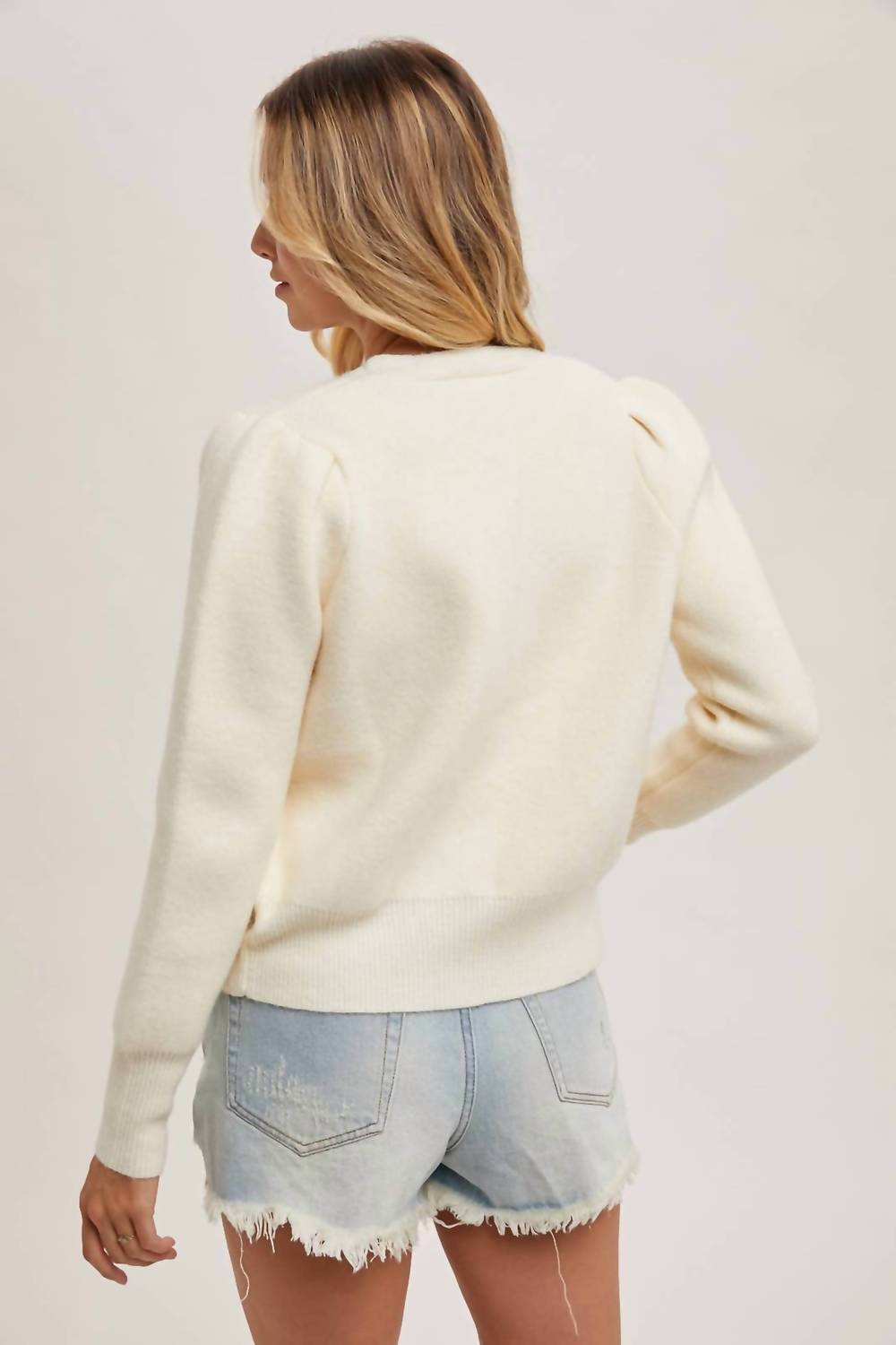 Bluivy - Women's Button Down V Neck Cardigan