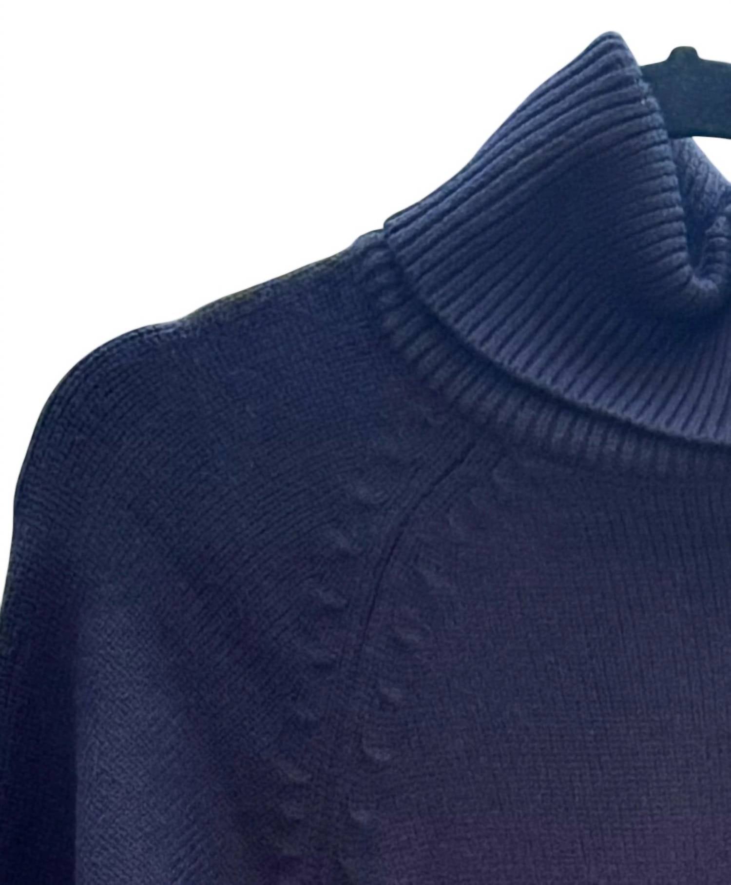 Bluivy - Women's Fawn Sweater - black - clothing - cowl