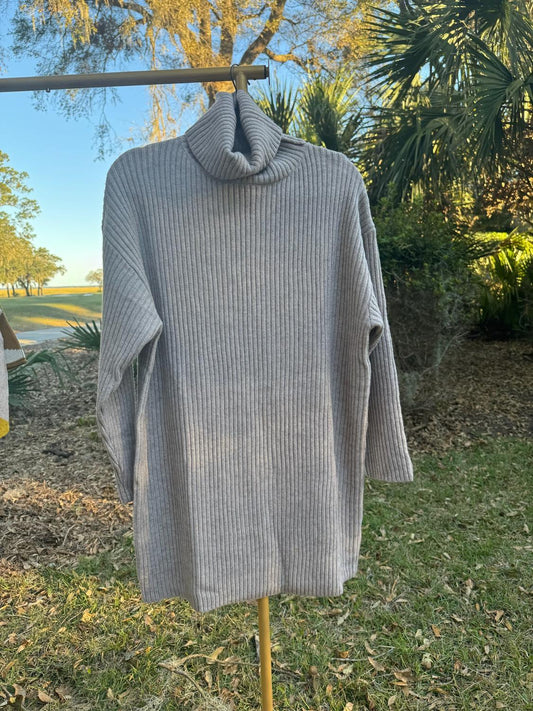 Bluivy - Women's Meadow Sweater - clothing - cowl - grey