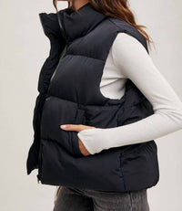 Bluivy - Zipper Front Puffer Vest