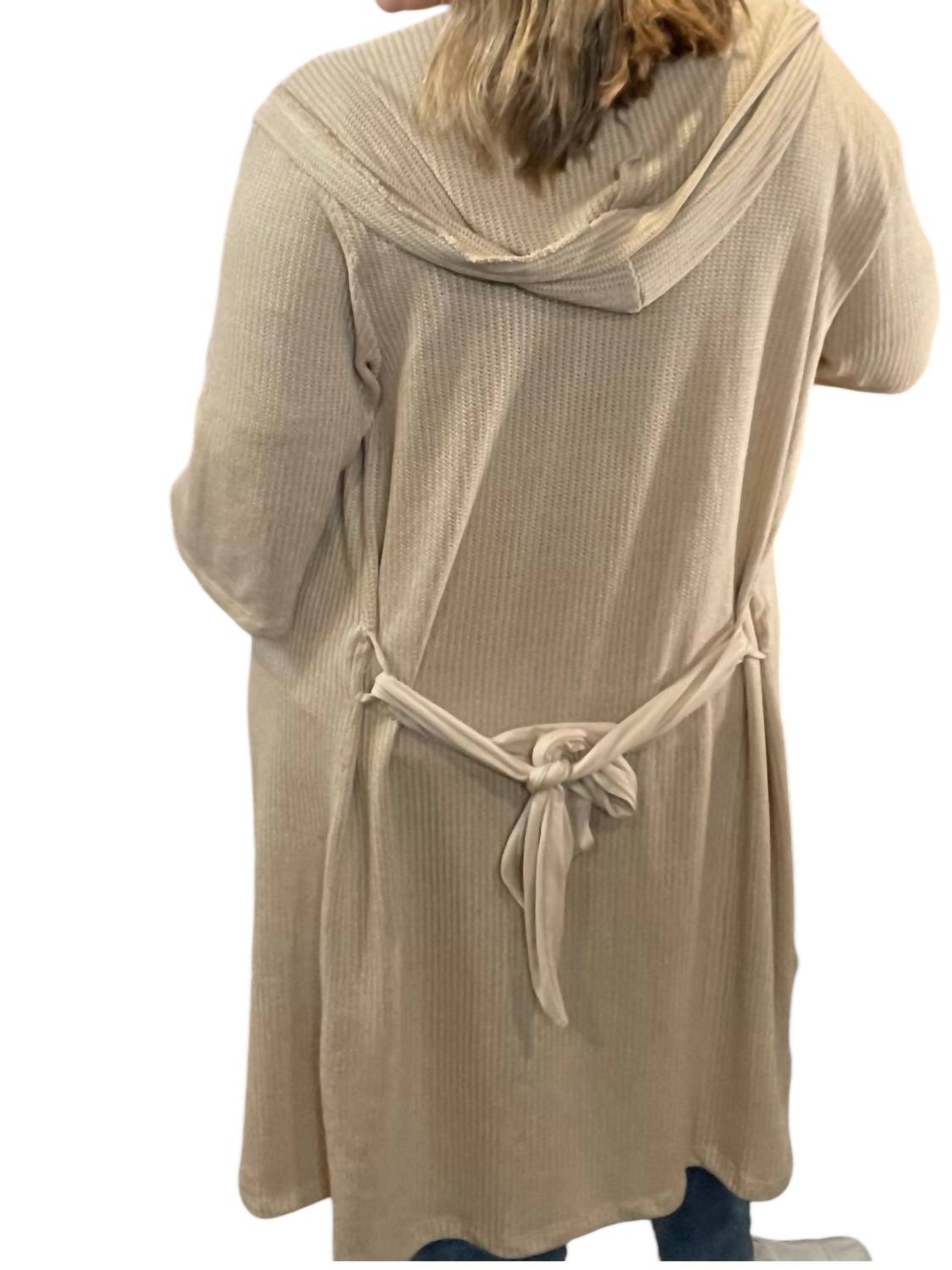 Blumin - Belted Hooded Cardigan