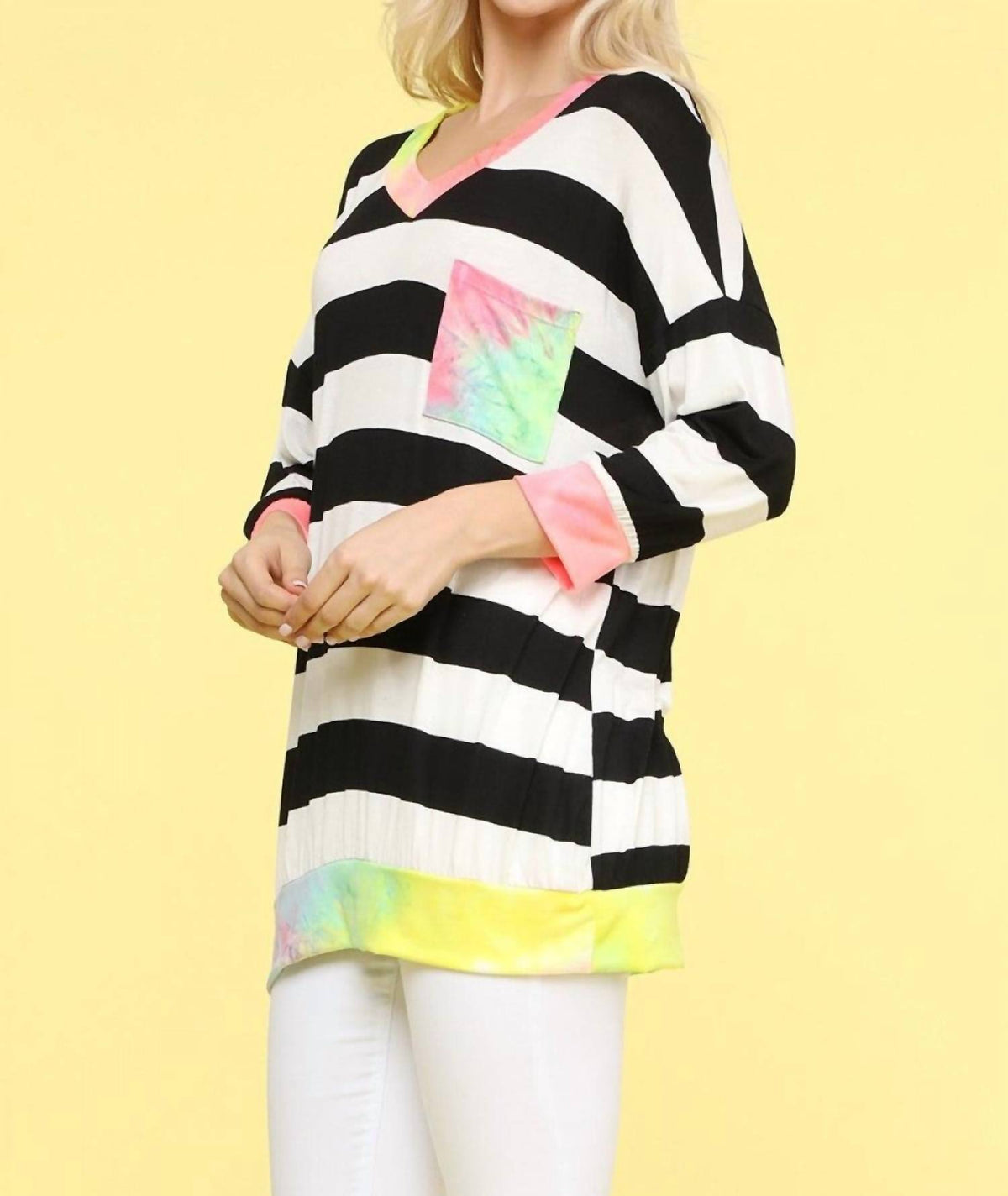 Blumin - Striped & Tie Dye Top
