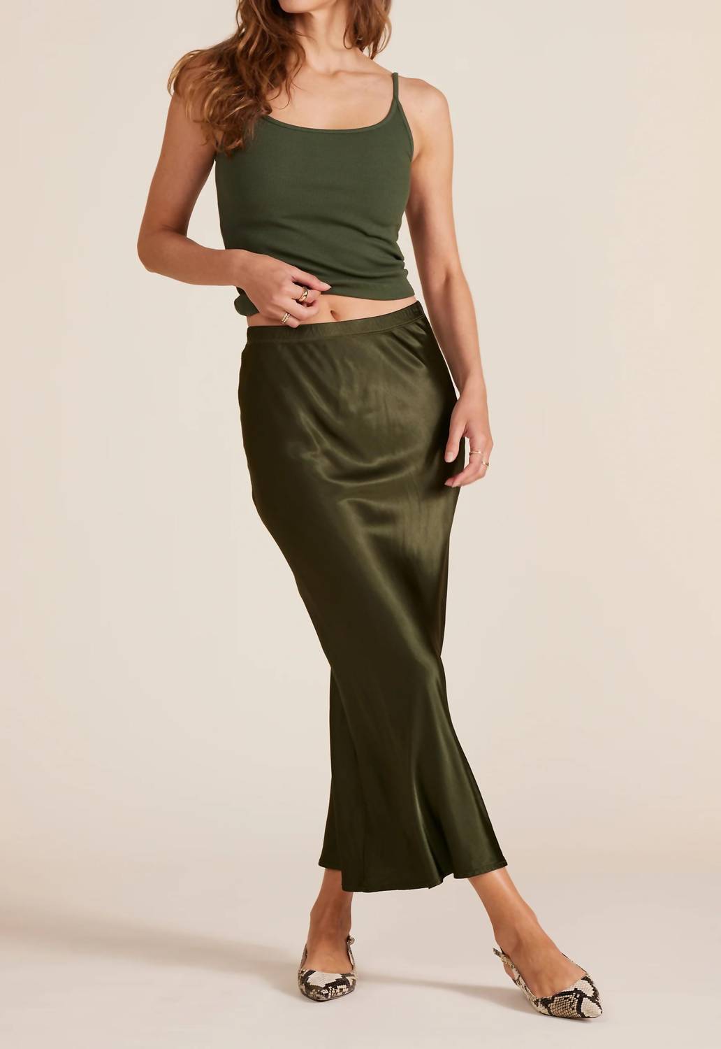 Bobi - Bias Midi Skirt