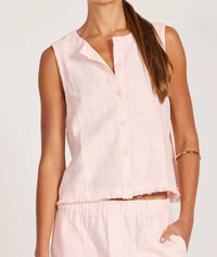 Bobi - Button Front Tank Top