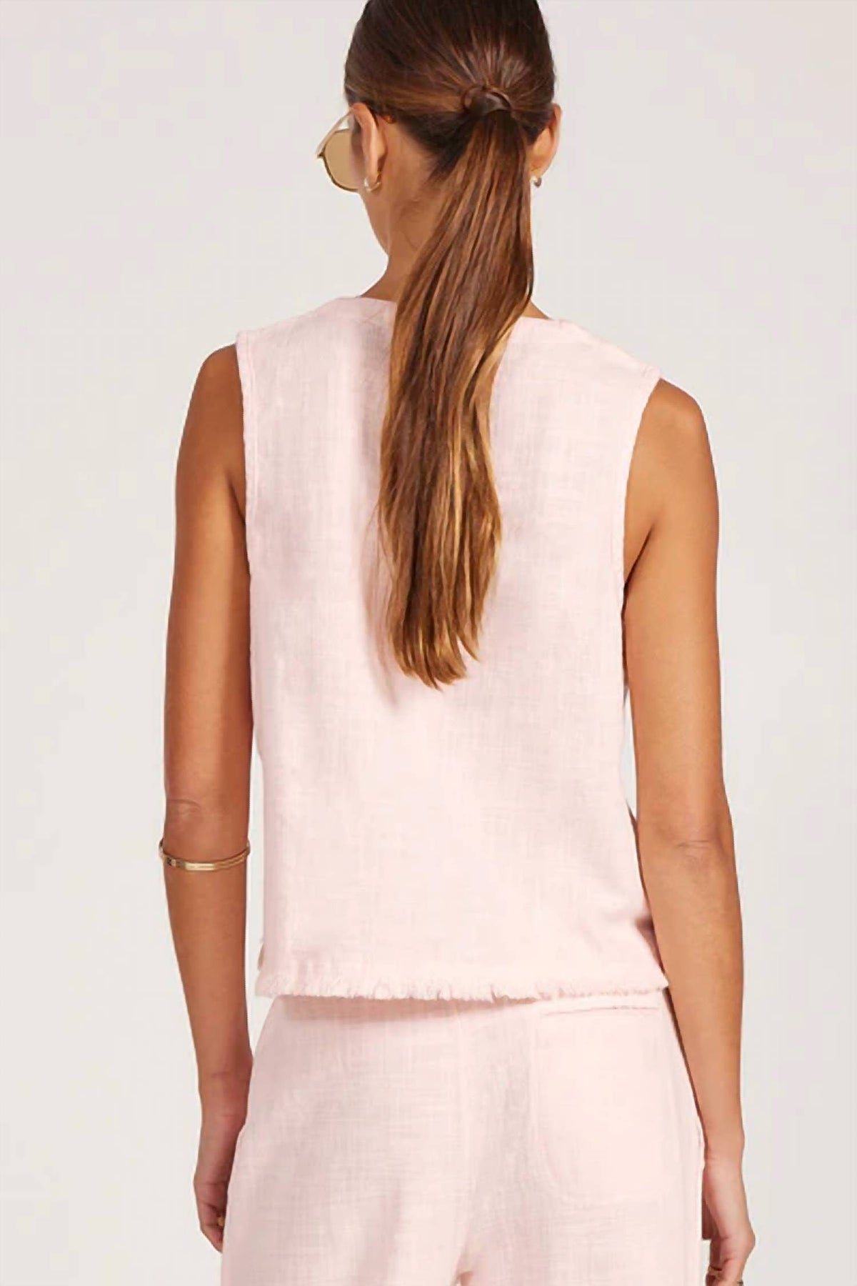 Bobi - Button Front Tank Top