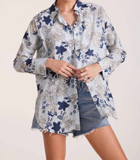 Bobi - Casablanca Tunic - blue - clothing - cotton