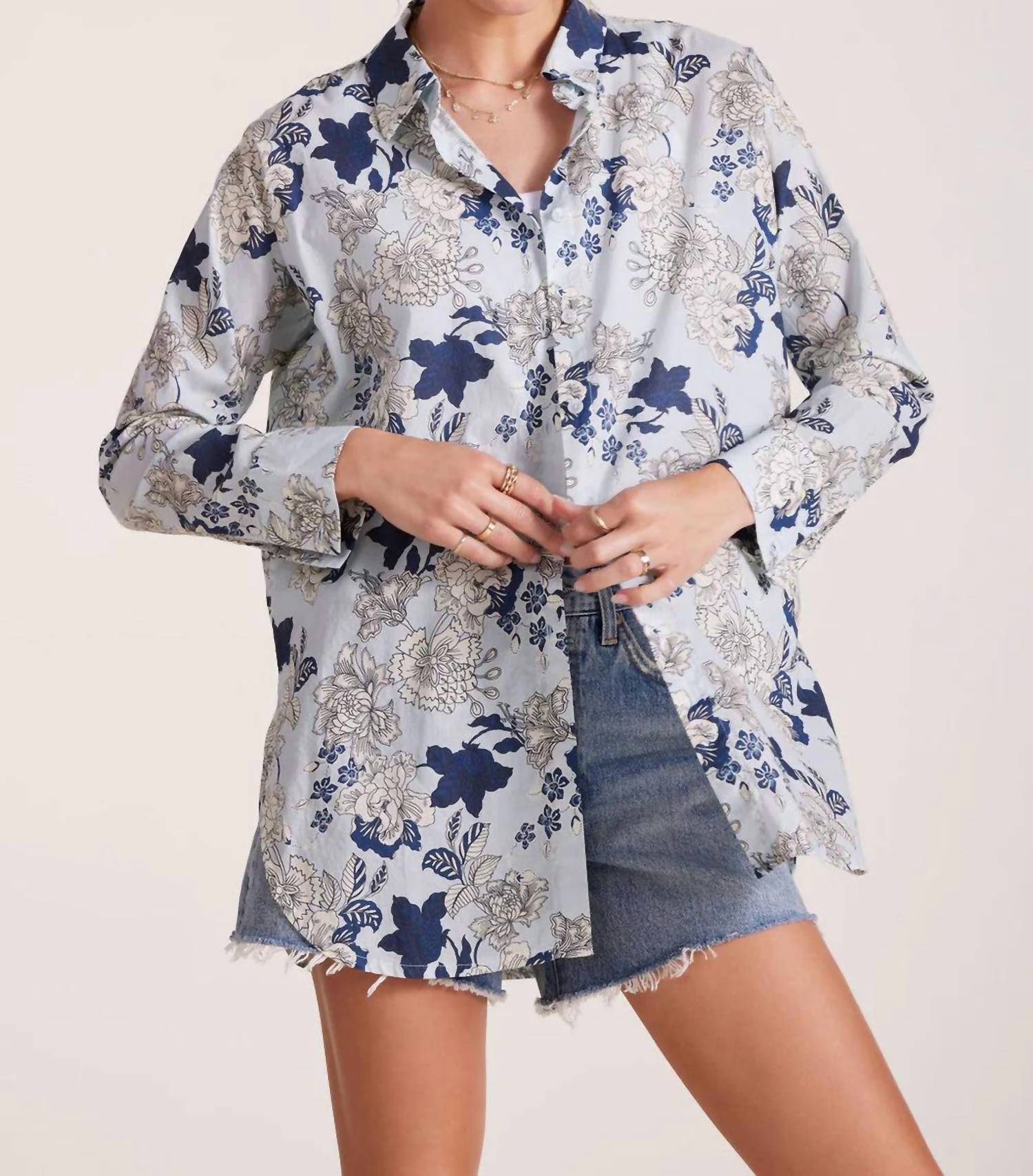 Bobi - Casablanca Tunic - blue - clothing - cotton