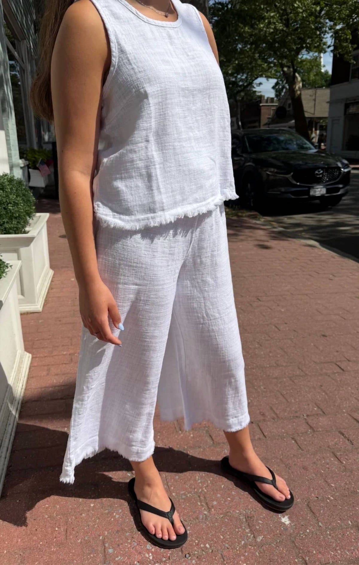 Bobi - Crop Wide Leg Pants