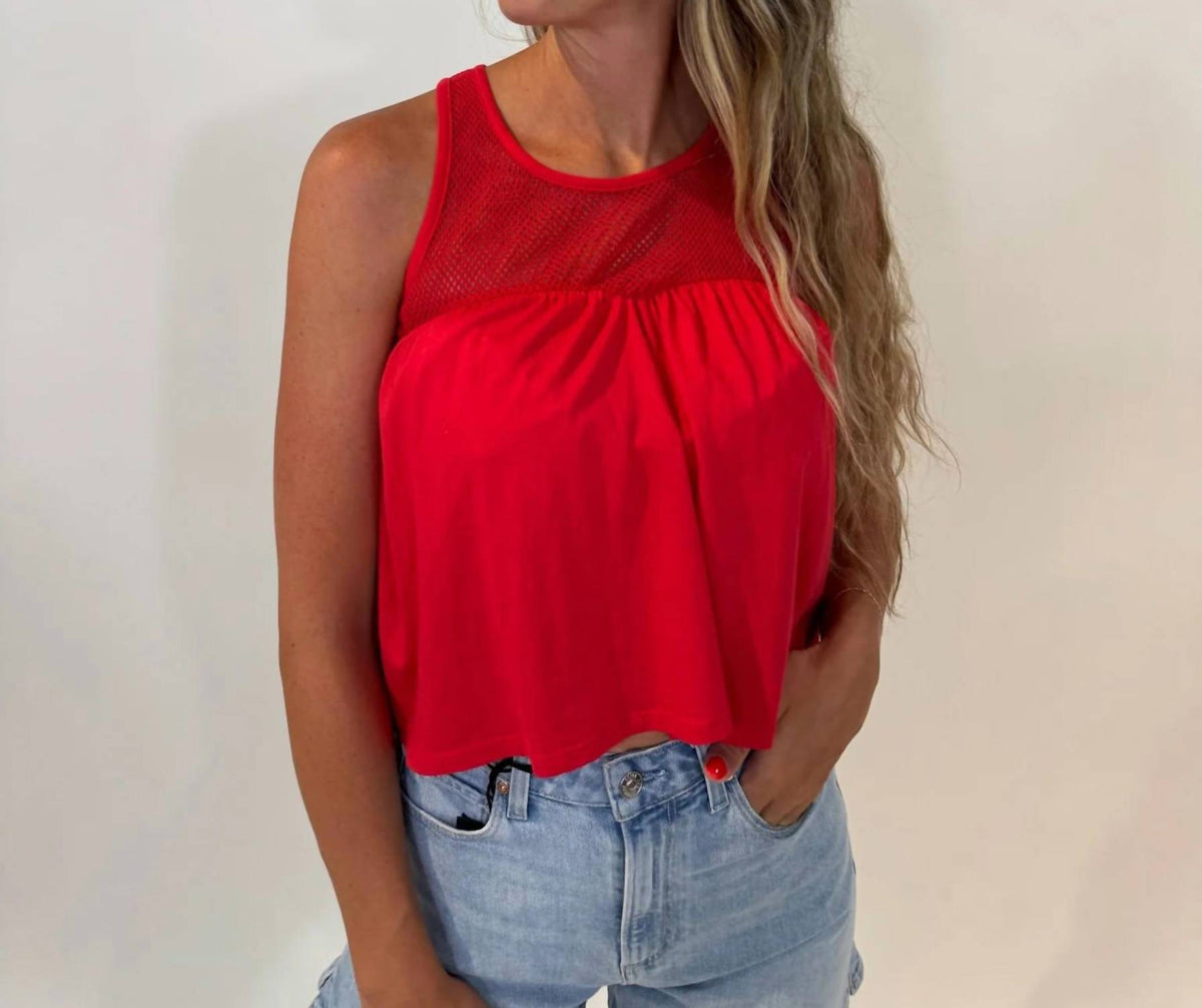 Bobi - Mesh Sweetheart Tank Top