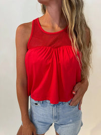 Bobi - Mesh Sweetheart Tank Top