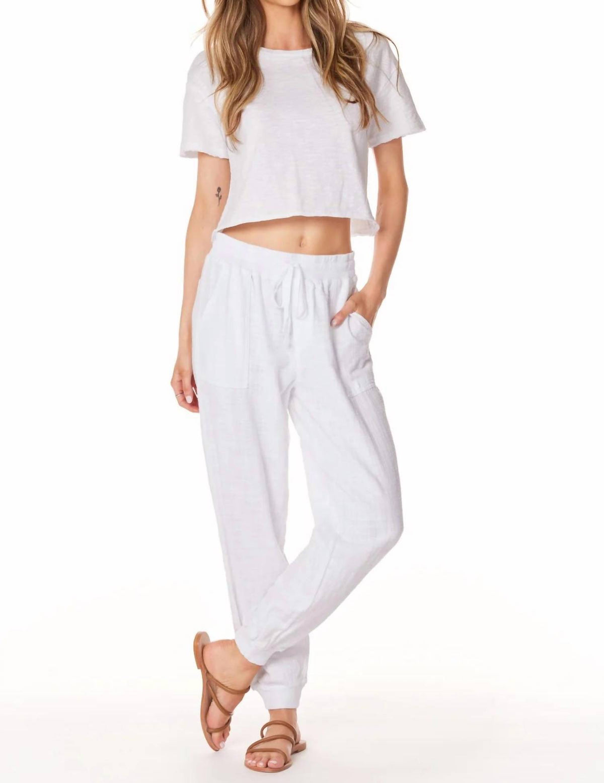 Bobi - Mixed Drawstring Pant
