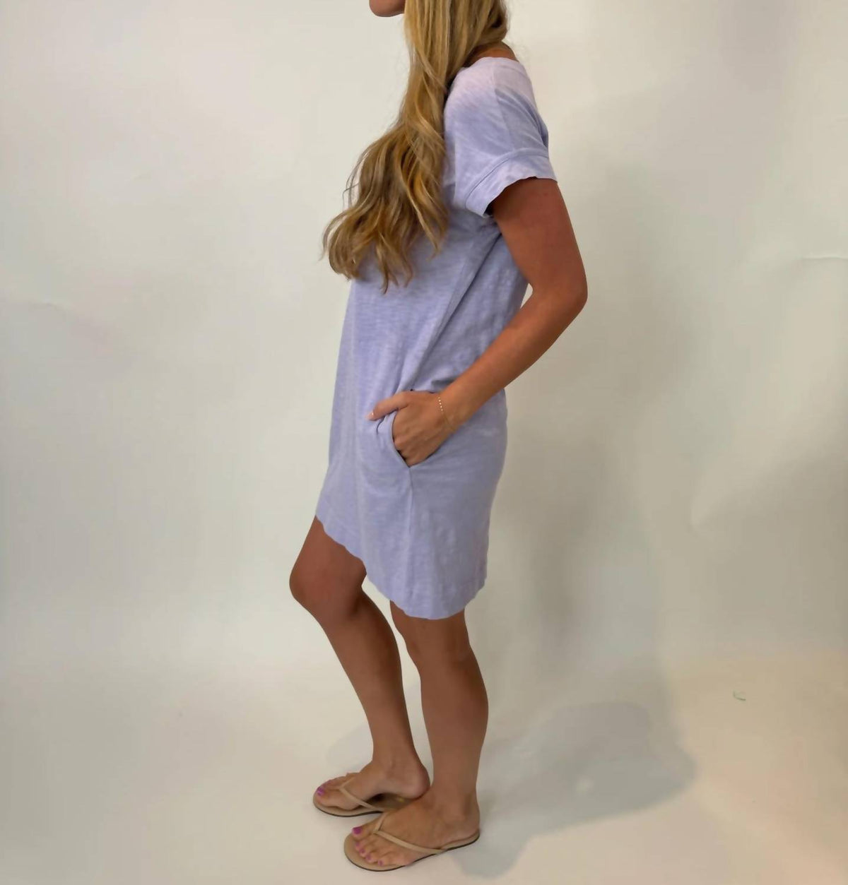 Bobi - Short Sleeve Raglan Mini Dress