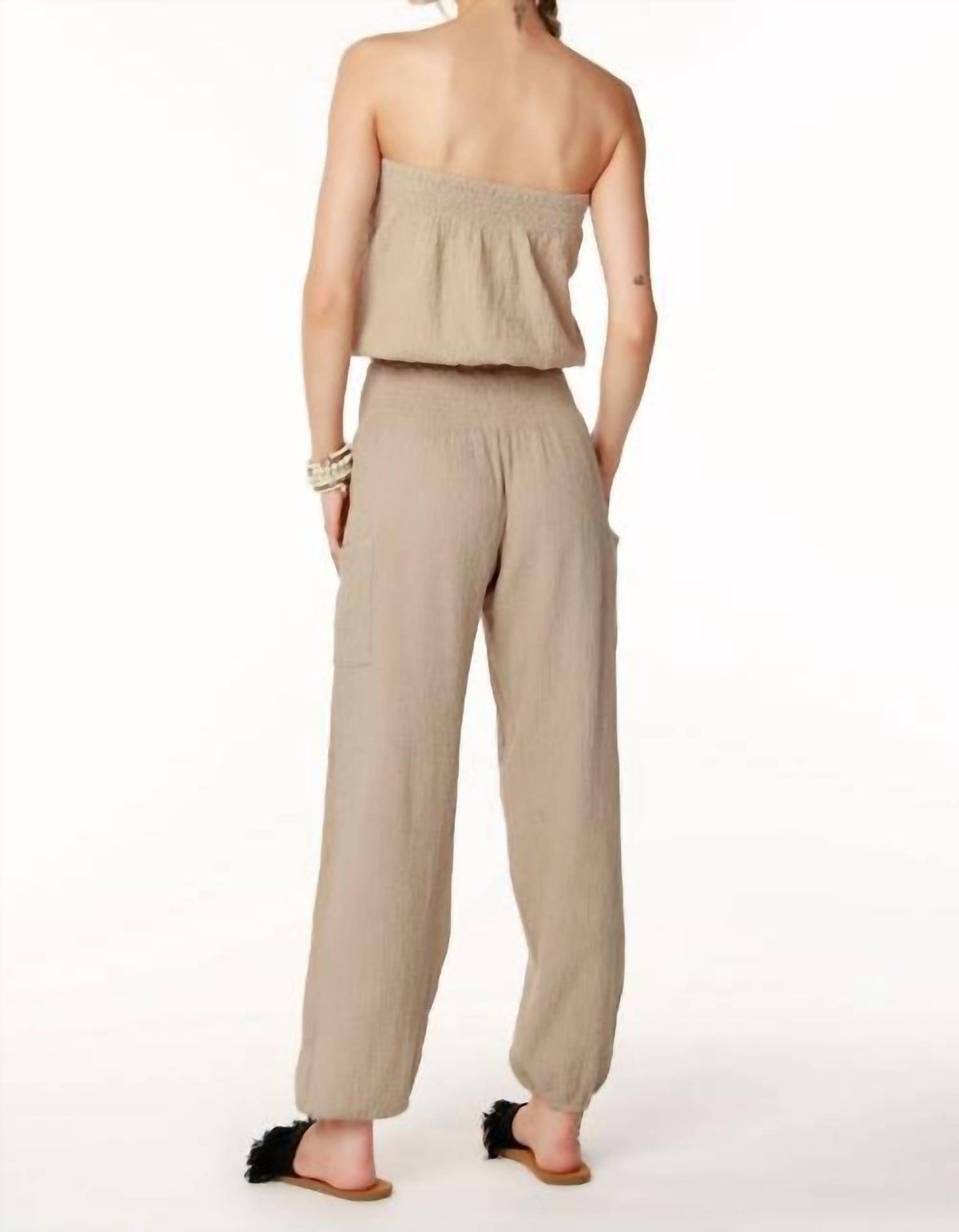 Bobi - Smocked Hem Tube Top