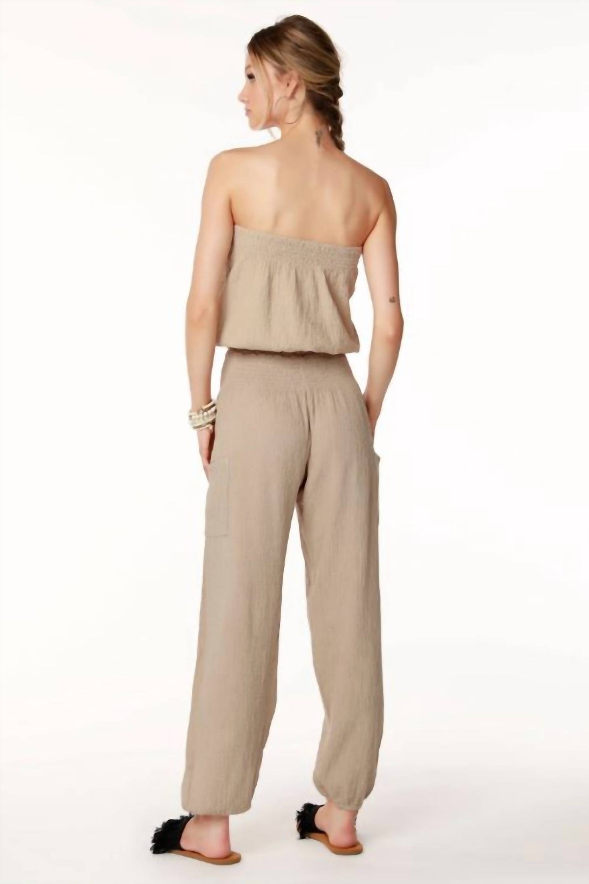 Bobi - Smocked Hem Tube Top