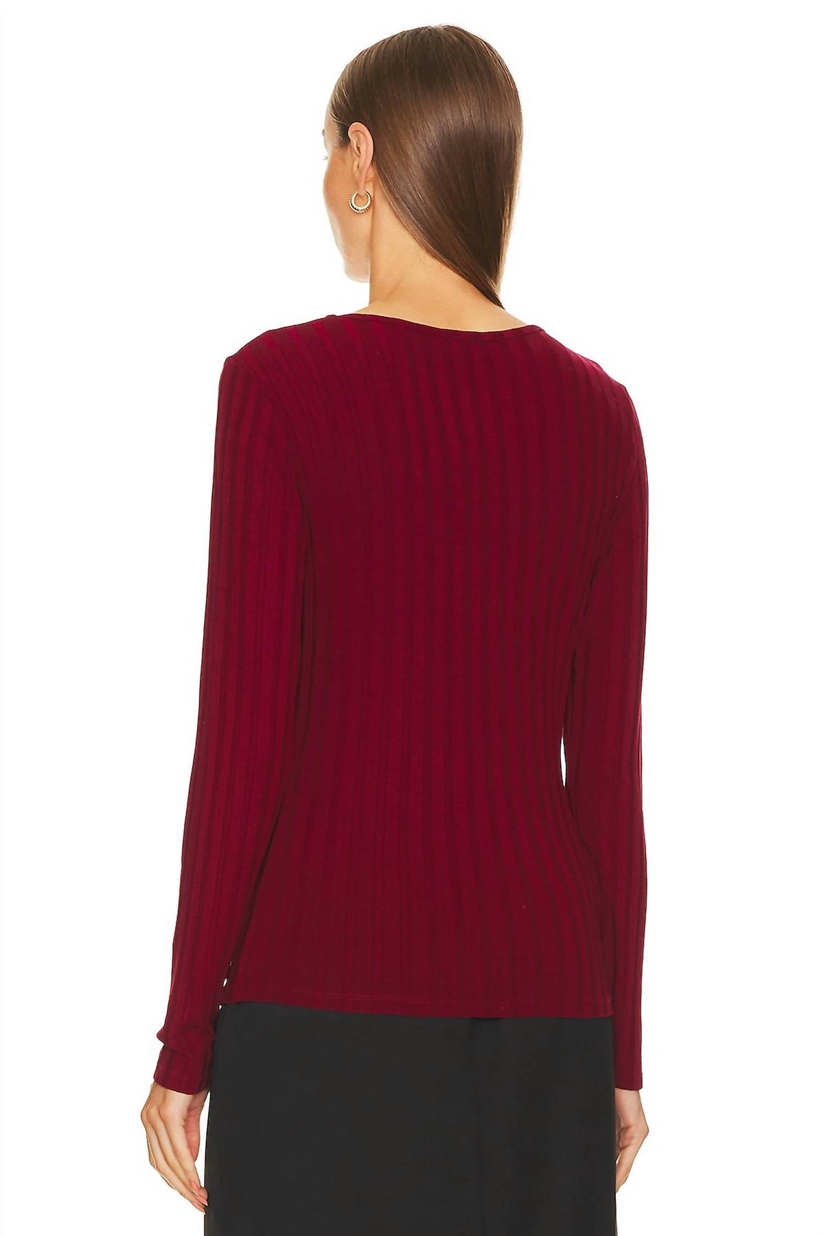 Bobi - Square Neck Long Sleeve Top
