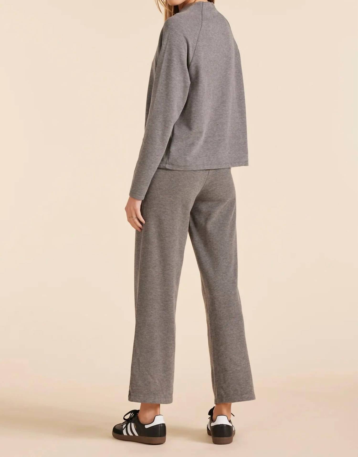 Bobi - WIDE LEG PANTS - clothing - grey - pants
