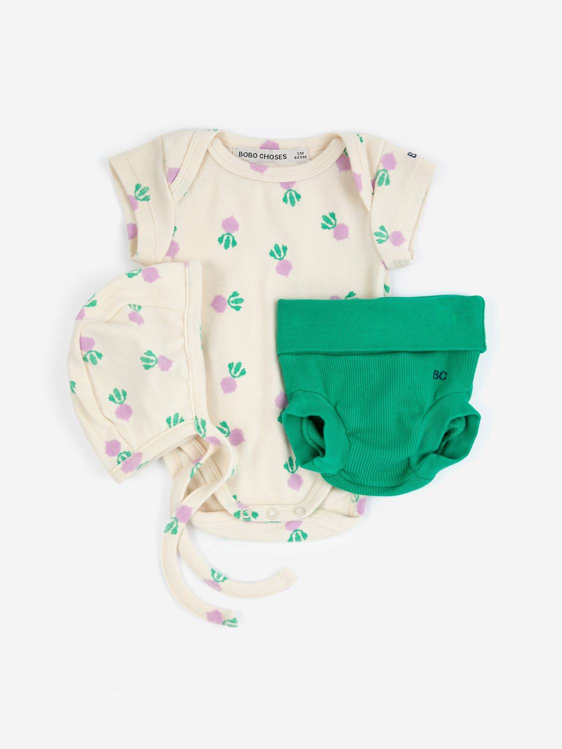 Bobo Choses - Baby Pixel Sugar Beet All Over Gift Set