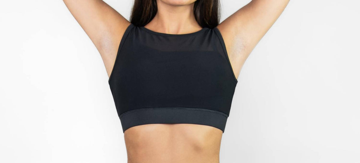 Body Wrappers - Recycled Polyester Double Layer Bra Top With Mesh