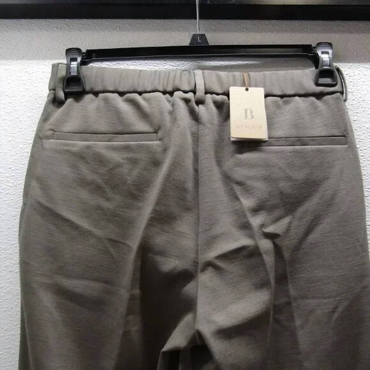 Boggi Milano - Men's Wool Blend Drawstring Trousers