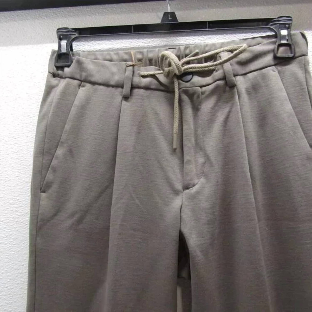 Boggi Milano - Men's Wool Blend Drawstring Trousers
