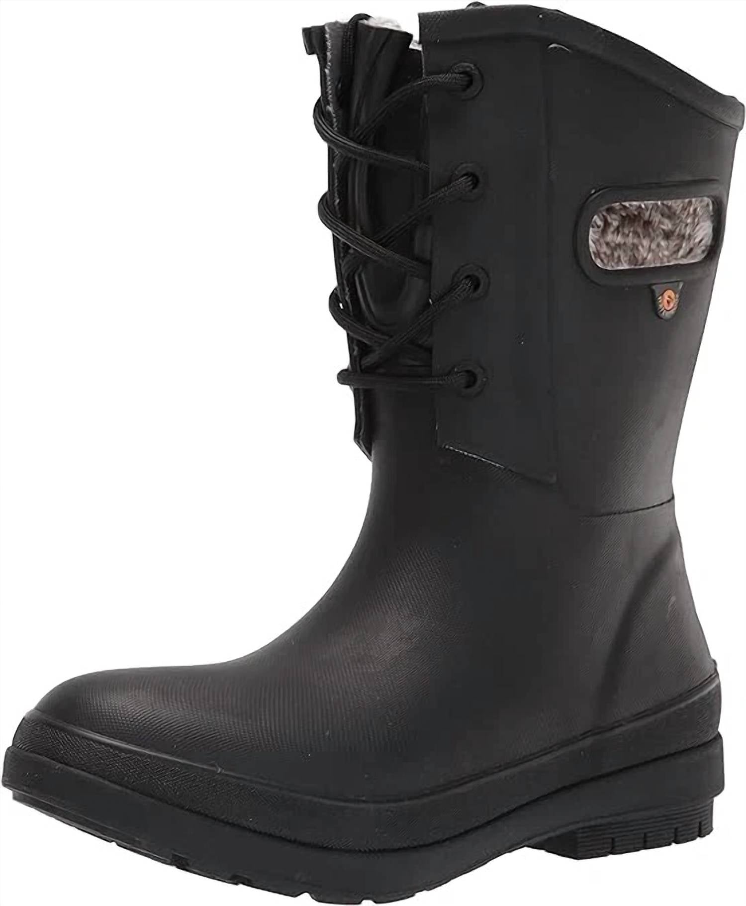 Bogs - Women's Plush Lined Amanda Boots - black - rain - boots - shoes