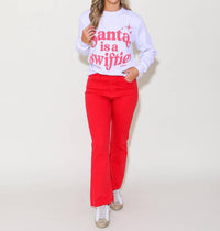 Bohemian Cowgirl - Santa Is A Swiftie Long Sleeve Tee - clothing - graphic - shirts