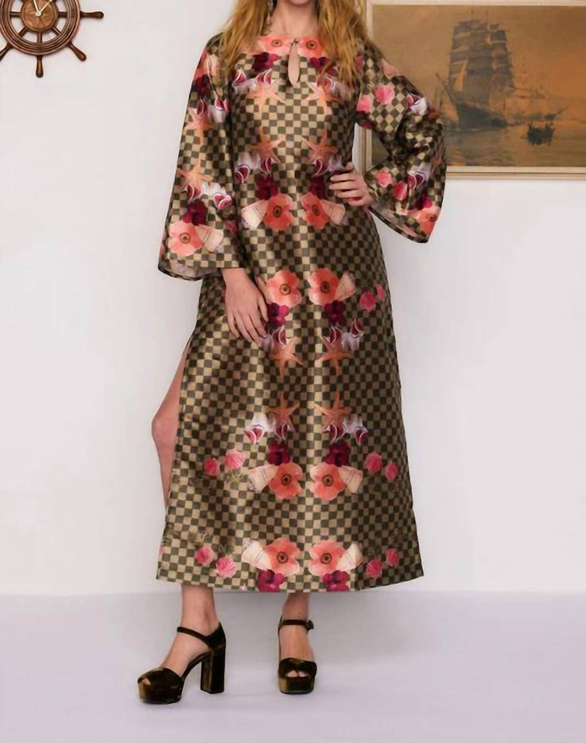 Bohemian Traders - Prudence Printed Shift Maxi Dress
