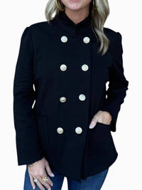 Boho Chic - Luxe Knit Military Jacket
