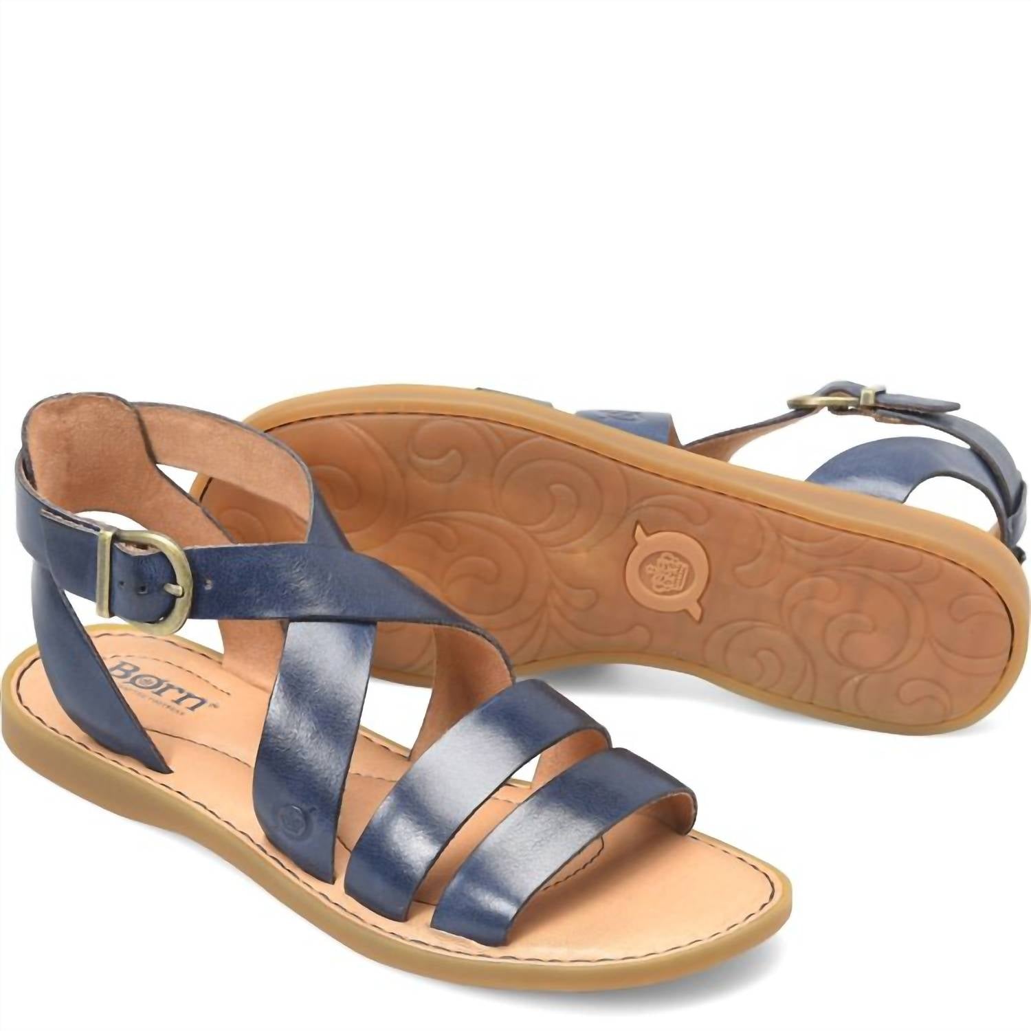 Born - Imogen Women's Sandal - blue - leather - sandals