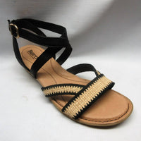 Born - Women's Cascade Sandal - black - leather - sandals