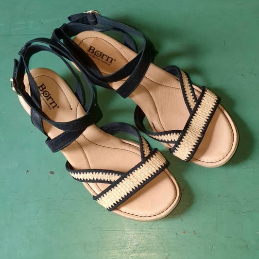 Born - Women's Cascade Sandal - black - leather - sandals