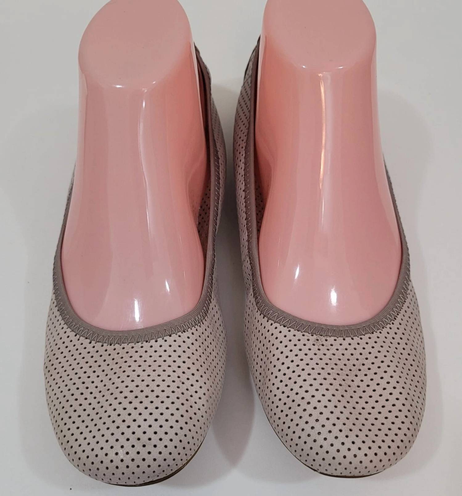 Born - Women's Julianne Perf Ballet Flats - flats - grey - leather