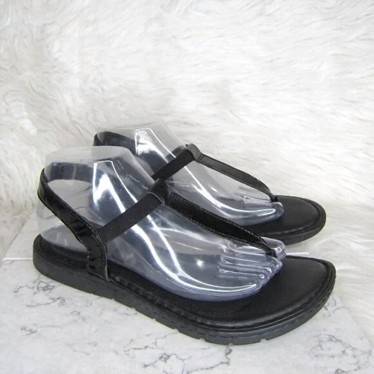 Born - Women's Trinity Sandal - black - leather - sandals