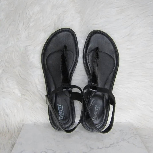 Born - Women's Trinity Sandal - black - leather - sandals