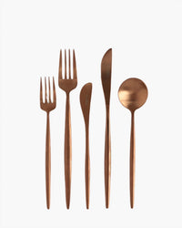 Borrowed Blu - Luna Flatware Gold 5 Piece Set