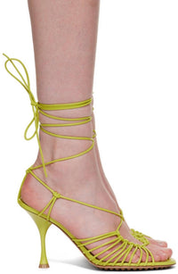 Bottega Veneta - Dot Heeled Sandal - green - heels - shoes