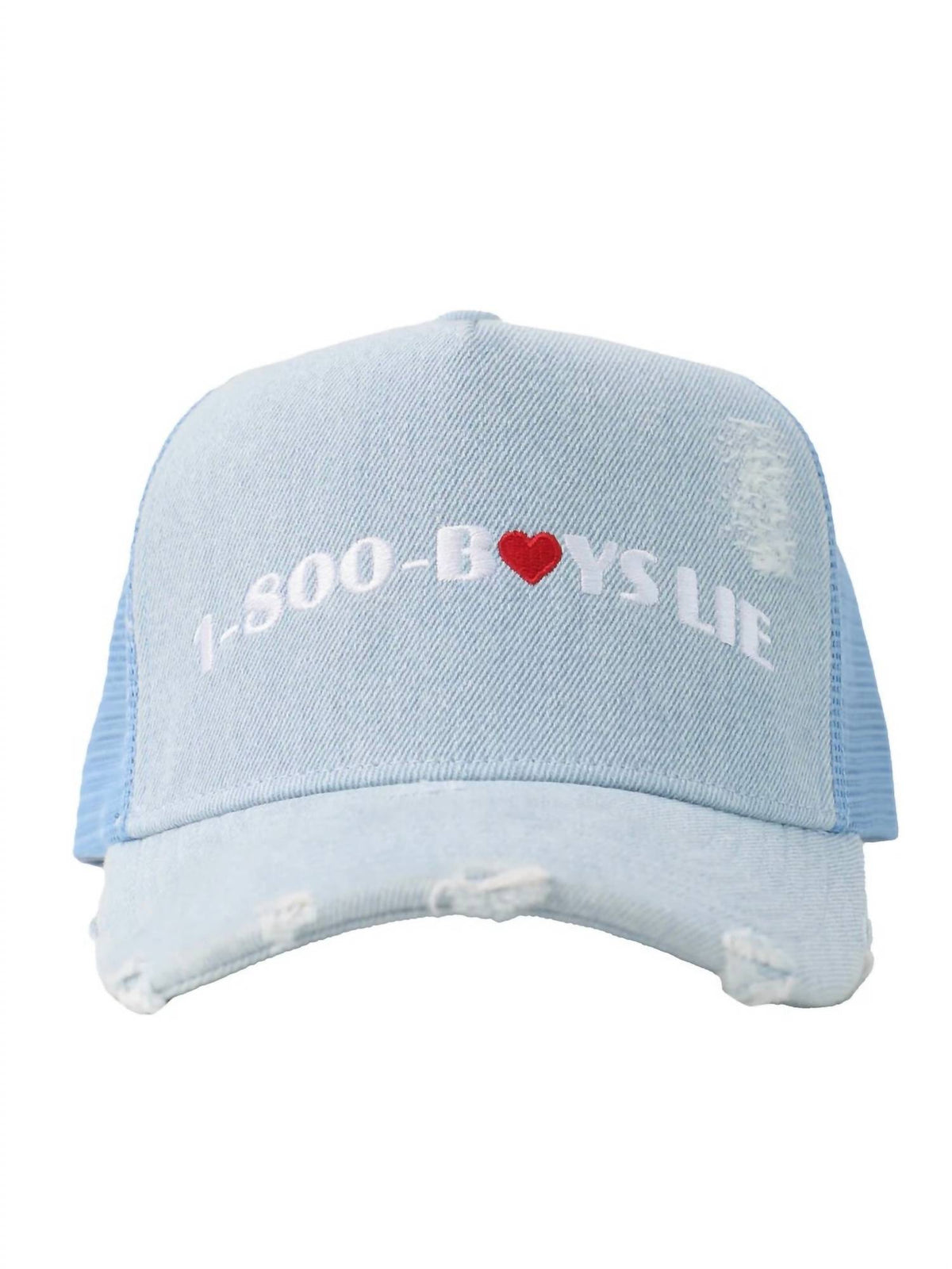 Boys Lie - Denim 1-800 Heart Trucker Hat