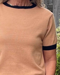Brand Bazar - Bendel Short Sleeve Ringer Sweater