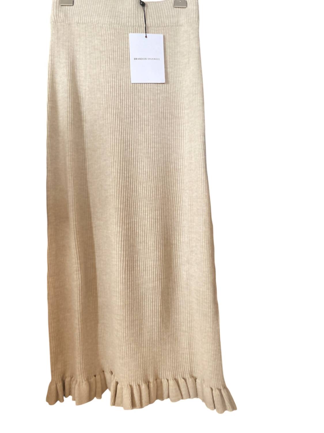 Brandon Maxwell - Grace Midi Skirt With Ruffle Hem