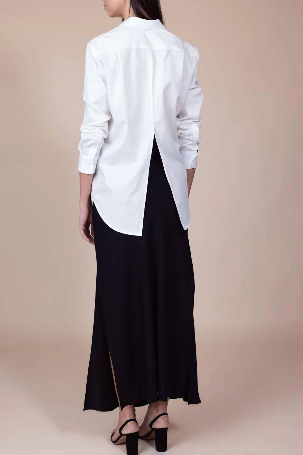Brandon Maxwell - Mira Boyfriend Button Down Split Back Shirt