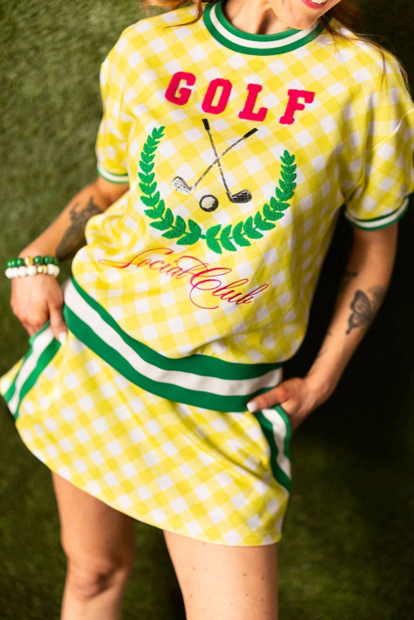 Brianna Cannon - Golf Social Club Sweatshirt Tee - clothing - cotton - blend - graphic