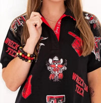 Brianna Cannon - Texas Tech Logo Patch Dress